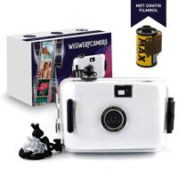 Analoge waterdichte camera met flits Wit - Kinder Camera