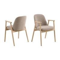 Rebellenclub Dalarna Eetkamerstoel - Set Van 2 - Beige