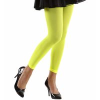 Neon groene legging voor dames - thumbnail