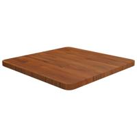 Tafelblad vierkant 50x50x2,5cm behandeld eiken donkerbruin
