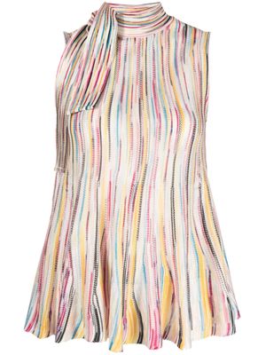 Missoni haut en maille à fermeture nouée - Rose
