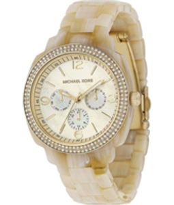 Horlogeband Michael Kors MK5087 Kunststof/Plastic Beige 18mm