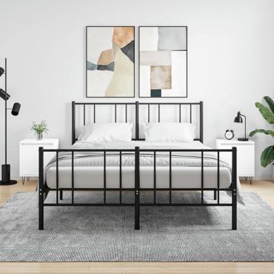 Nachtkastjes 2 st 40x30x50 cm bewerkt hout wit