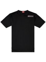 Diesel t-shirt à effet usé - Noir