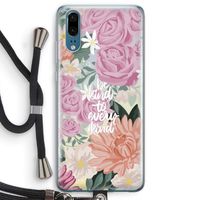 Kindness matters: Huawei P20 Transparant Hoesje met koord