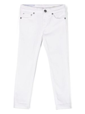 DONDUP KIDS jean droit à taille mi-haute - Blanc
