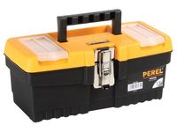 Perel gereedschapskoffer 32 x 15,5 x 13,9 cm zwart/oranje
