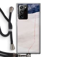 Stone White: Samsung Galaxy Note 20 Ultra / Note 20 Ultra 5G Transparant Hoesje met koord