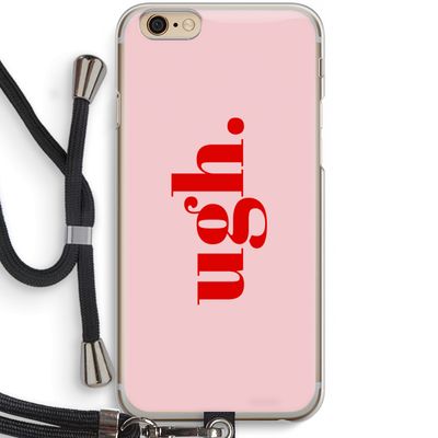 Ugh: iPhone 6 / 6S Transparant Hoesje met koord