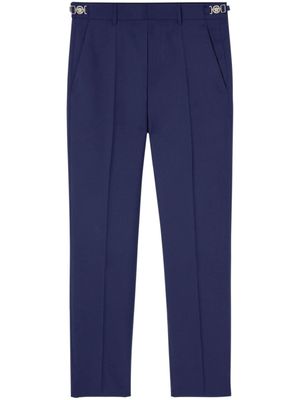 Versace pantalon de costume en laine - Bleu