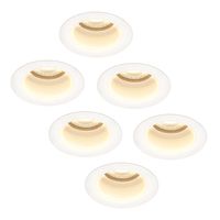 HOFTRONIC™ 6x Mari LED inbouwspot - 5 Watt - Warm wit 2700K - Verwisselbare GU10 - Dimbaar - voor binnen en buiten - Wit