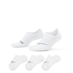 Nike Everyday Plus Lightweight Enkelsokken 3-Pack Dames Wit Grijs