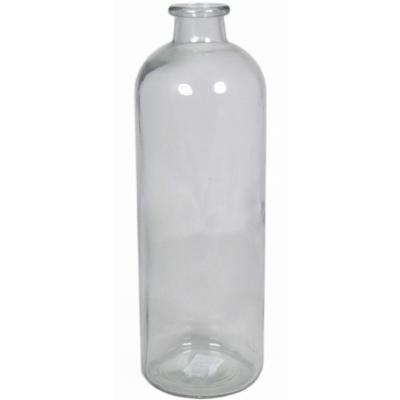 Bela Arte bloemenvaas - 3,5 liter - smalle hals - 11 x 33 cm - transparant - glas
