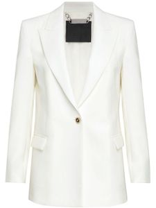 Philipp Plein blazer à simple boutonnage - Blanc