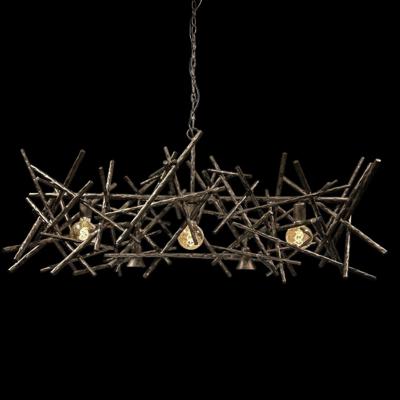 Hanglamp Brut Brons 3 lichts + 2 spots Hanglamp Brut Brons 3 lichts + 2 spots