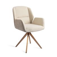 Jesper Home Eetkamerstoel 'Myoko' Turn Rose, Draaibaar, kleur Sandy Hill