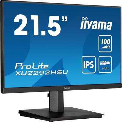 Iiyama prolite xu2292hsu-b6 21.5" monitor (zwart, hdmi, displayport, 4x usb-a)