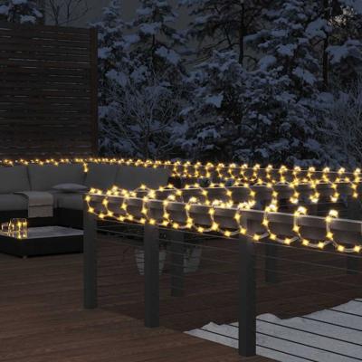 Lichtslinger met 240 LED's warmwit 10 m PVC