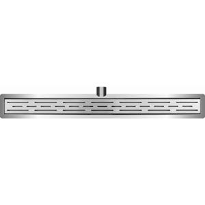 Wiesbaden 3e Generatie Douchegoot met Flens en Rooster - 90x7cm - RVS