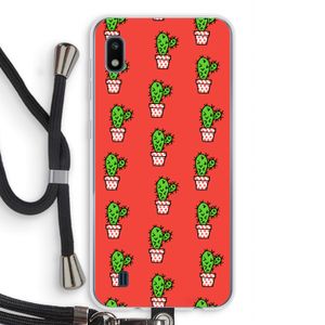 Mini cactus: Samsung Galaxy A10 Transparant Hoesje met koord
