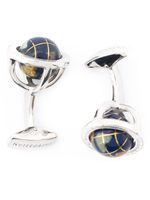 Tateossian boutons de manchette "Globe Cage" - Noir - thumbnail