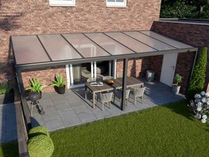 Tijdelijk 15% korting | Verasol Greenline aluminium veranda 700x400 cm polycarbonaatdak Aluminium Verasol