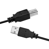 LogiLink CU0007B USB-kabel 2 m USB 2.0 USB A USB B Zwart - thumbnail