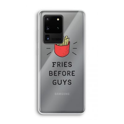 Fries before guys: Samsung Galaxy S20 Ultra Transparant Hoesje