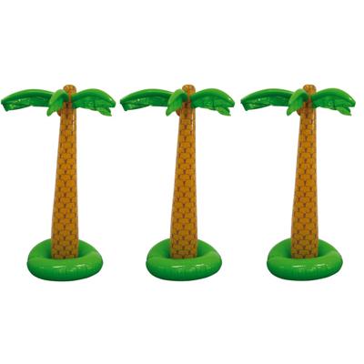 Opblaasbare palmboom/bomen - Set van 3x stuks - 180 cm - Tropische Hawaii versiering - decoraties -
