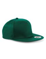 Beechfield CB610 5 Panel Snapback Rapper Cap - Bottle Green - One Size - thumbnail