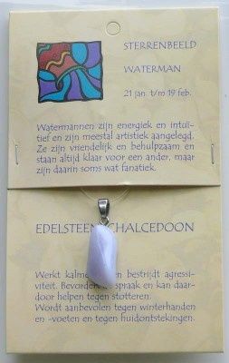 Sterrenbeeldsteen hanger waterman