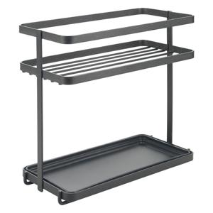 Metaltex kruidenrek 2 etages 23x11x22 cm zwart/metaal