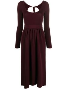 Proenza Schouler White Label robe en maille à manches longues - Rouge