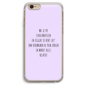 Relatief: iPhone 6 Plus / 6S Plus Transparant Hoesje