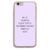 Relatief: iPhone 6 Plus / 6S Plus Transparant Hoesje Relatief: iPhone 6 Plus / 6S Plus Transparant Hoesje