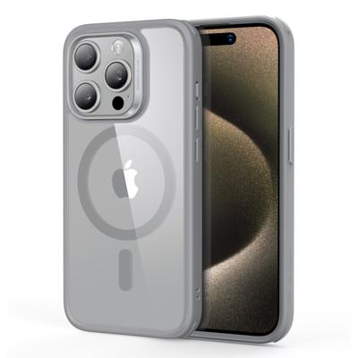 iPhone 15 Pro Classic Hybrid Case (HaloLock) - Clear Grey