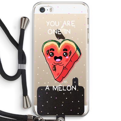 One In A Melon: iPhone 5 / 5S / SE Transparant Hoesje met koord