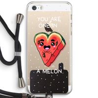 One In A Melon: iPhone 5 / 5S / SE Transparant Hoesje met koord