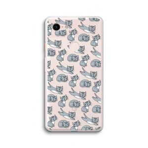 Poezen: Google Pixel 3 XL Transparant Hoesje