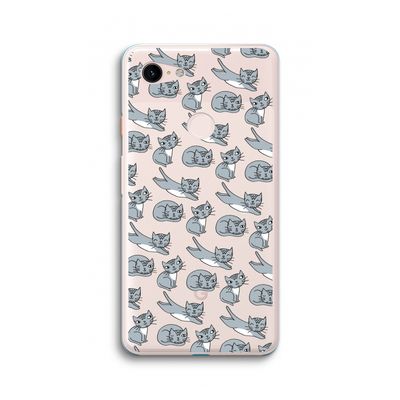 Poezen: Google Pixel 3 XL Transparant Hoesje