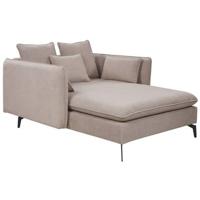 Beliani - CHARMES - Chaise Longue - Taupe - Polyester