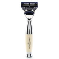 Edwin Jagger Razors Double Edge Safety Ivory & Chrome Fusion Ref.R367CRF 1Stuks