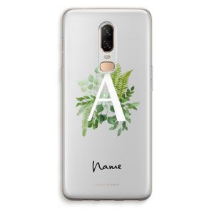 Green Brush: OnePlus 6 Transparant Hoesje