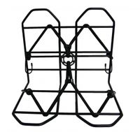 VWP Bagagerekje 28 x 25 cm zwart met spin VWP Bagagerekje 28 x 25 cm zwart met spin