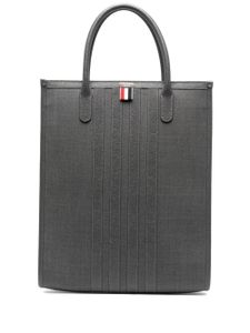 Thom Browne sac cabas à rayures verticales - Gris