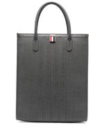 Thom Browne sac cabas à rayures verticales - Gris - thumbnail