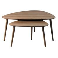 Albany Salontafel - 100 x 70 cm - Smoked Eiken - Set van 2