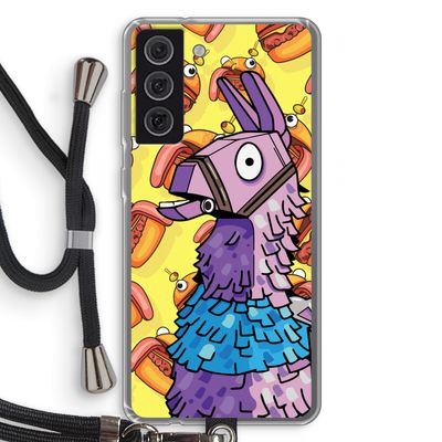Loot Burger: Samsung Galaxy S21 FE Transparant Hoesje met koord