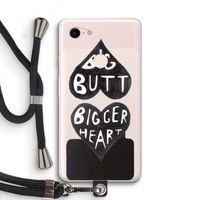 Big butt bigger heart: Pixel 3 XL Transparant Hoesje met koord