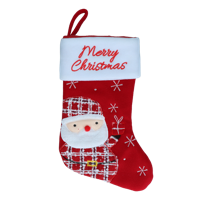 Kerstsokken Christmas Stocking Wooly Santa